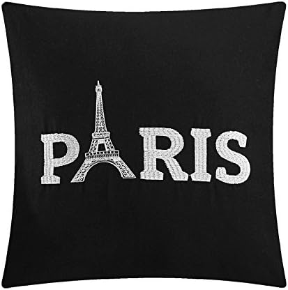 Комплект одеяла Casa J ' Adore Paris от 5 теми, Пълен / Queen, Черно-бял