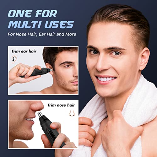 Машинка за подстригване на косми в ушите и носа TIFOR за мъже, Акумулаторна батерия - USB Електрически Тример за косми