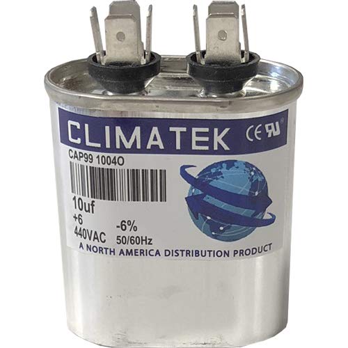 Овална кондензатор ClimaTek - подходящ за ICP 1171807 | 10 icf MFD 370/440 Волта променлив ток