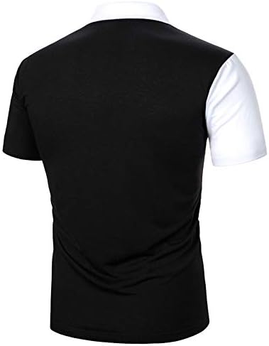 Мъжка риза с копчета NEARTIME Класически памучен риза с къси ръкави, с къси ръкави и ревера свободно намаляване на Удобен