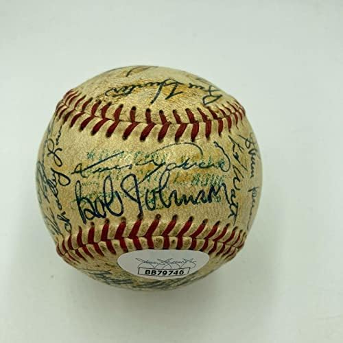 1966 Отбор на Шампионите от Световната серия на Балтимор Ориолз подписа договор с AL Baseball с JSA COA - Бейзболни топки с