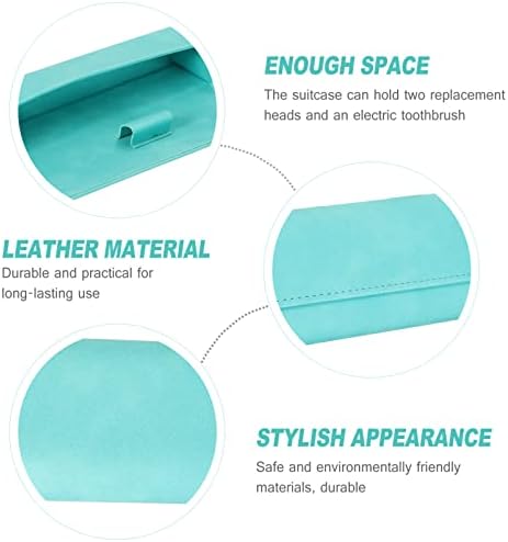 Чанта DOITOOL в бизнес стил – Переноска за тоалетни принадлежности, Зелена Електрическа Универсална Пътна Четка за Зъби, Калъф