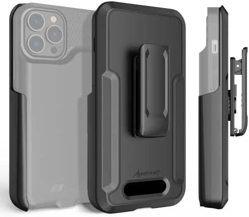 Кобур Alpatronix с клипс за колан и стойка за отделението за батерията Alpatronix iPhone 14/13/12 Pro Max (Отделението