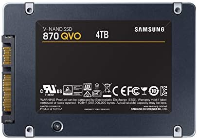 SAMSUNG 870 QVO 4 TB Вътрешен SSD диск SATA 6,35 см. (2,5 инча) SATA 6 Gb / с Дребно MZ-77Q4T0BW