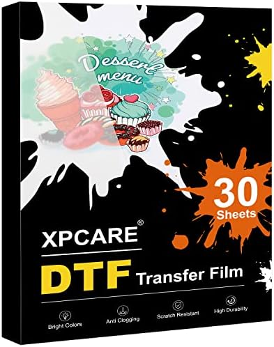 Филм за прехвърляне на DTF XPCARE - 30 Листа формат А4 (8,4 x 11,7), предварително обработени Прозрачни листове за директен