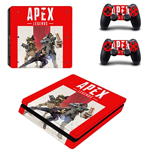 Играта Легенди - APEX Game Кралската битка Копой Гибралтар Стикер на корицата на PS4 или PS5 За конзолата PlayStation 4 или 5 и 2 контролери Vinyl Стикер V11941