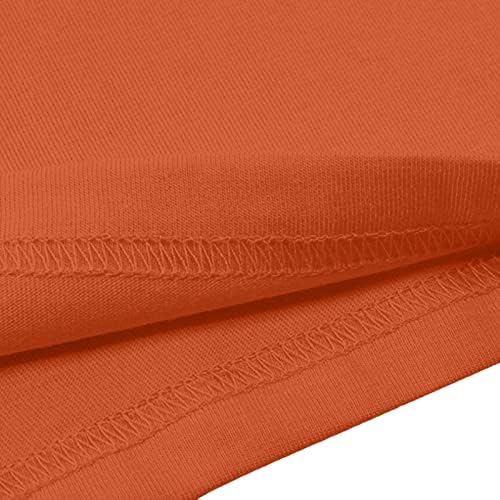 Burnt Orange Дамски Мъжки Лятна Есенна Риза 2023 От Памук с Къс Ръкав и Графичен Дизайн Свободно, Намаляване, Реколта Блуза