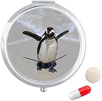 Науката Природа На Океана Антарктически Пингвин Същество Калъф За Хапчета В Джоба Кутия За Съхранение На Лекарства