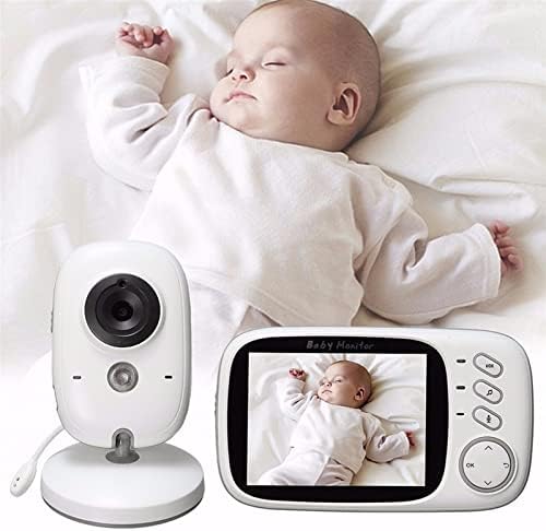 Следи бебето, LCD Монитор за наблюдение на детето, ABS Нощно Виждане 3.2 инча 100-240 В за дома (штепсельная щепсел
