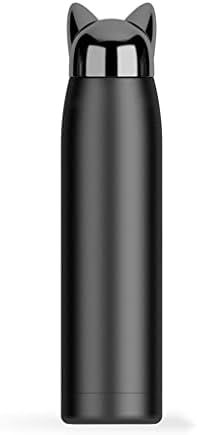 SEIJY 320 мл, Термос от неръждаема Стомана с черна метална изолирана дръжка за производството на чаши за Пътуване (Цвят: