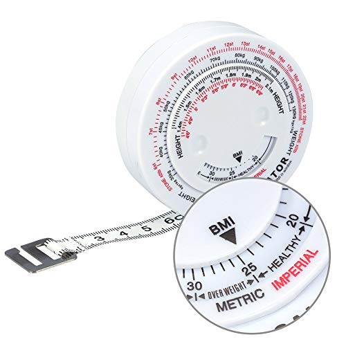 BMI Индекс на телесна маса плъзгаща Се Лента от 150 см Калкулатор за Измерване на Диета Рулетка за Отслабване Инструменти