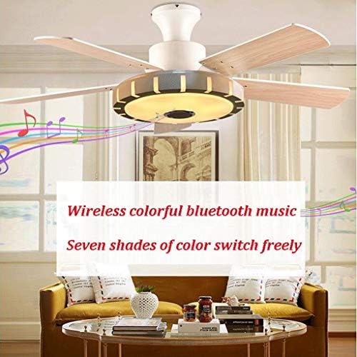Вентилатор на тавана NEOCHY с Подсветка, Led Лампа за музикален фен, Тих, Интелигентен Дистанционно Управление, Led