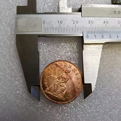 Антични Ирландската Бронзова Възпоменателна монета 1722 г. 1491-2