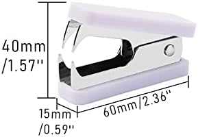 2 Опаковки за премахване на скоби Лилаво Инструмент за премахване на скоби, Метални Челюсти Настолен Телбод за премахване на