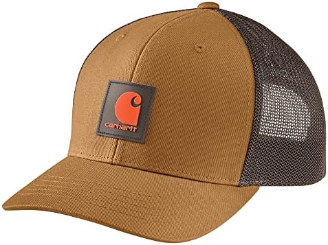 Мъжка шапка с логото на Carhartt от здрава, гъвкава кепър лента през с мрежа На гърба