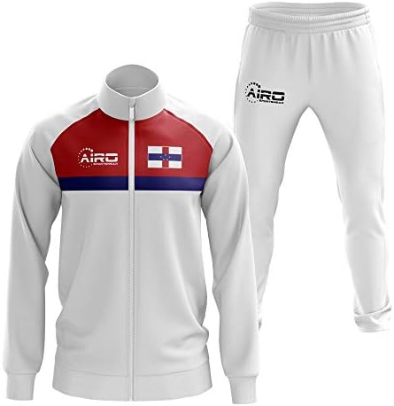 Аэроспортивная облекло Холандски антили Идеен футболен спортен костюм (Бял)