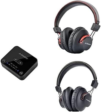 Avantree HT4189 и AS9, комплект - Безжични слушалки-втулки за съвместно гледане на телевизия (2 комплекта) и Bluetooth