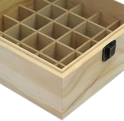 GANFANREN Дървена Кутия За Съхранение Калъф За Етерично Масло, Кутии За Ароматерапия Органайзер Дисплей Етерично