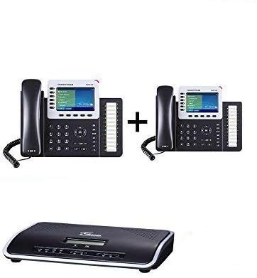 IP телефон Grandstream GXP2160 2-Устройства с гигабитова IP телефонна ЦЕНТРАЛА с 2 порта UCM6202