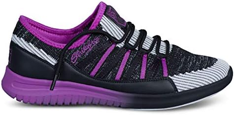 Лек дамски обувки за боулинг KR Strikeforce Jazz Черно-виолетов цвят с технология Comfort Fit