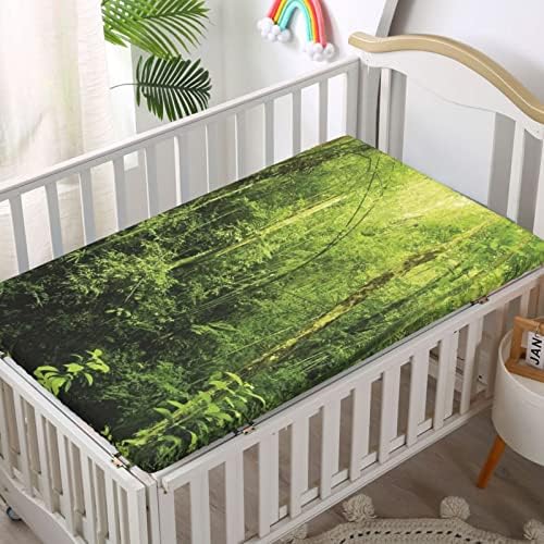 Мини-Чаршафи за легла с тематични тропическите гори, Портативни Мини-Кърпи за яслите, Меки и Дишащи Кърпи-Бебешки Кърпи за