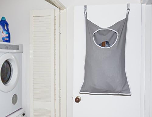 Подвесная кошница за дрехи Urban Mom Door с куки от Неръждаема стомана (сив)