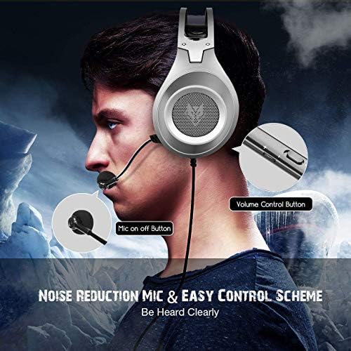 Детска слушалки NUBWO за Xbox One, PS4, КОМПЮТЪР, контролер, Кабел Слот Слушалки с микрофон и контрол на звука за