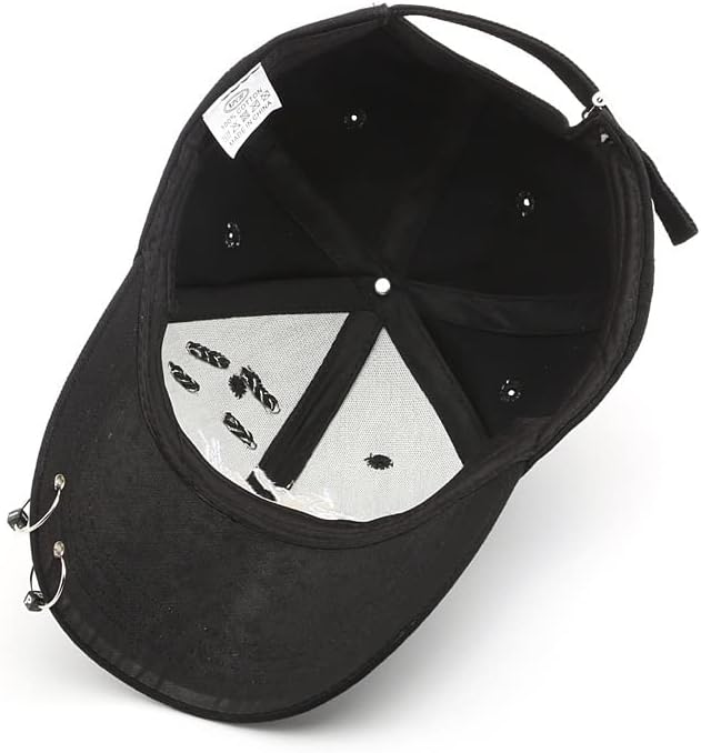 BBDMP Мъжки Дамски Бейзболна шапка с пръстен-веригата, на Хладно Модерен Мотор Шапка за танци, Памучен Солнцезащитная шапка, Нова шапка (Цвят: E, размер: 1)