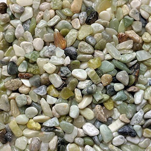 Натурална Декоративна Полиран нефритовая камъчета Midwest Hearth Размер 3/8 инча (чанта с тегло 10 килограма)