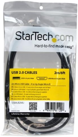 StarTech.com кабел Micro USB с дължина 2 м Кабел - от A до ъгъл на наклон Micro B - Micro USB-кабел с ъгъл