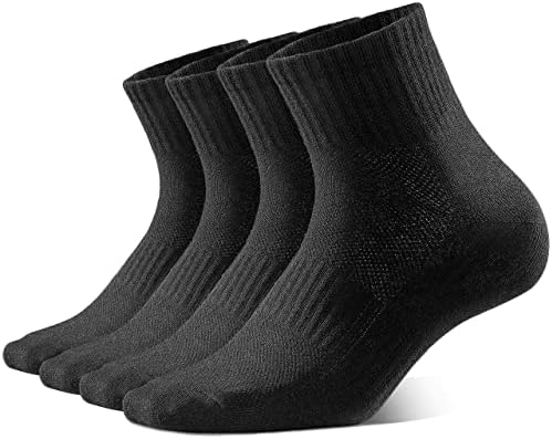 RQP Мъжки Памучни Чорапи до Глезена Размер 9-12 Спортни Дишащи Работни Чорапи с дълбоко деколте, Дължина до четвърти Вязаная