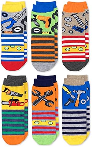 Чорапи Джефрис Чорапи Boys' Tools Pattern Crew Socks 6 Бр.