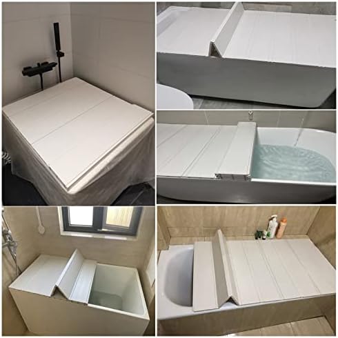Капак за кабина за баня YUMEIGE 1,2 см, Сгъваем капак за баня със защита от прах от PVC, Водоустойчив панел за изолация