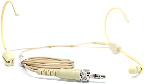 Микрофон за слушалки YPA MICROPHONES 6028 с Износени глава - Винтови хонорар с дърворезба 3,5 мм за безжичен предавател Sennheiser