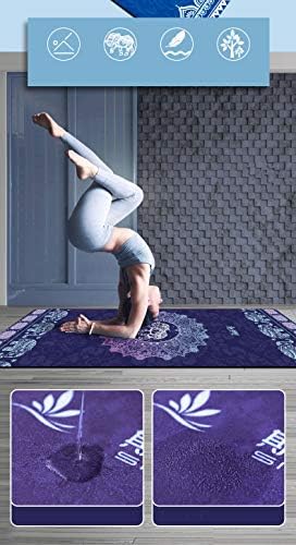 Пътен килимче за йога - сгъване, килимче за йога, дебели, разширен и удължен, за начинаещи, женски подложка за