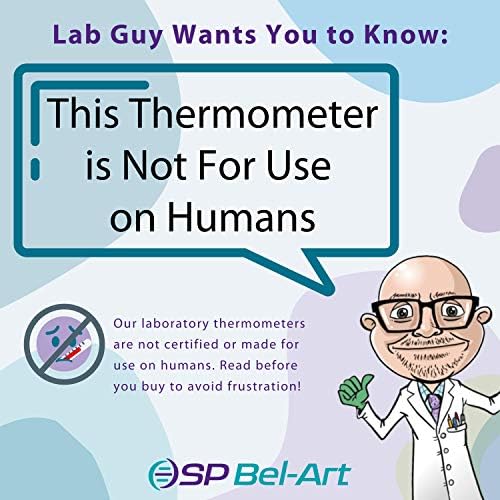 SP Bel-Art, Термометър за проверка на хладилника H-B DURAC Plus; от -5 до 15 ° C (B60600-0600)