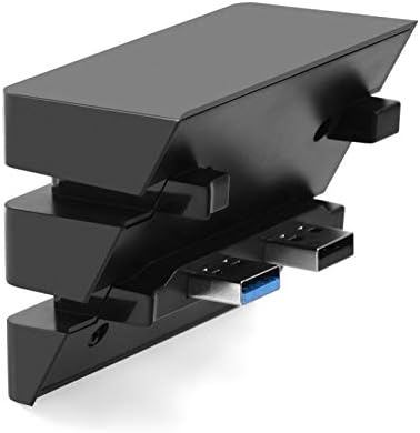 USB Сплитер DAUERHAFT, Удължител за PS4, 5-Портов USB hub, Нископрофилни 5-Портов Уникални Led Индикатори, за конзолата PS4