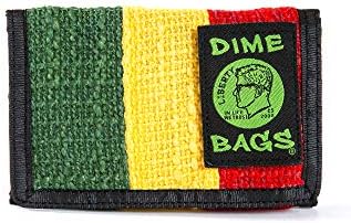 Чантата DIME BAGS Trifold Hempster - Класически дизайн в три събиране с Външния джоб и замяна етикет (Rasta)