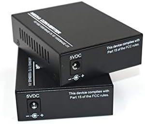Връзки влакна медия конвертори Primeda Gigabit Ethernet, двойка двупосочни с един режим SC-влакна, 10/100/1000
