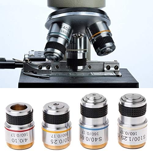 JKCKHA 4X, 10X 40X 100X Ахроматический обектив за Биологичен микроскоп 185 LS'D Tool (Увеличение: 40X)