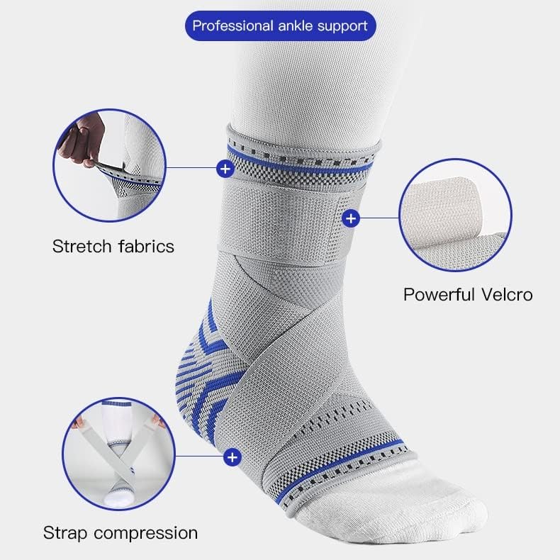 XBWEI 1 бр. Бандаж за поддръжка на глезена, Компрессионный ръкав, Дишащи спортни чорапи за краката, под формата на кошница