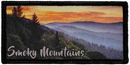 Нашивка Smoky Mountains Hike America Travel Сублимация на боя На Желязо Приложението