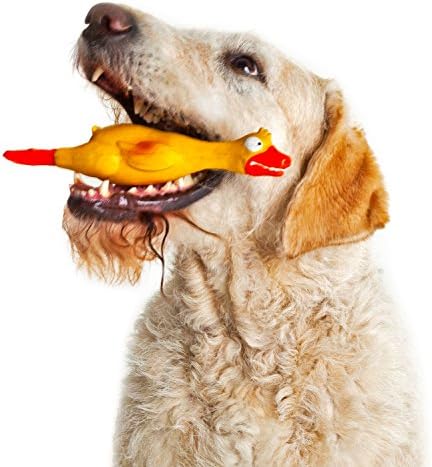 Тренируй Ми Гончую - Пищащая Играчка За Кучета - Жълто Пиле с Дължина 8 см