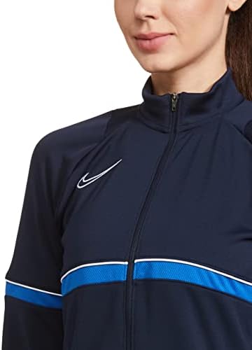 Дамско спортно яке Nike Dri-FIT Academy цвят Обсидиан/Бял, Размер XL