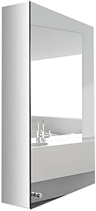 Огледален шкаф за баня NIZAME 40 см от неръждаема Стомана, Висящи Кутия за съхранение в Банята, Преносима Ламинат,