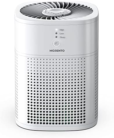 Пречистватели на въздух MORENTO HY1800 за спалня с Набор от Етерични масла (6 опаковки), Бял