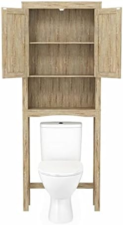 ZLXDP Дървени Рафтове За Тоалетка Гардероб Органайзер Стелажи с Кухненски Рафтове За Съхранение Баня Компактен Полк Чиста