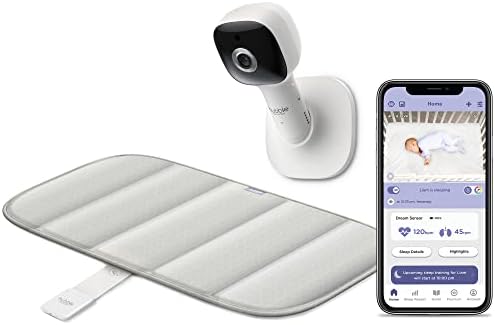 Интелигентен безжичен Сензорен мат Хъбъл Dream +, с детска видеокамера Wi-Fi, функция за мониторинг на дишането на Бебето,