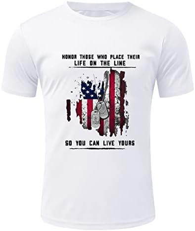 HDDK/ мъжки патриотични фланелки с къси ръкави в стил Войник, летни Ежедневни Тениски с принтом на Американското Ден на Независимостта