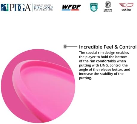 Подход на стика, за да карам голф Yikun| Професионална стика за голф, одобрен PDGA | Хвърляне на диск | 165-170 г | Устойчиви джанти за голф, е подходящ за игри на открито и съст
